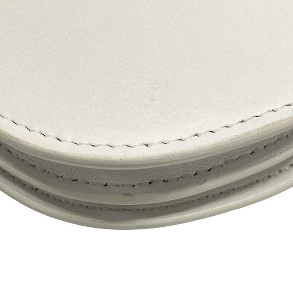 Auth BURBERRY LONDON ENGLAND Mini Olympia Micro Shoulder Bag White Leather - Picture 8 of 16
